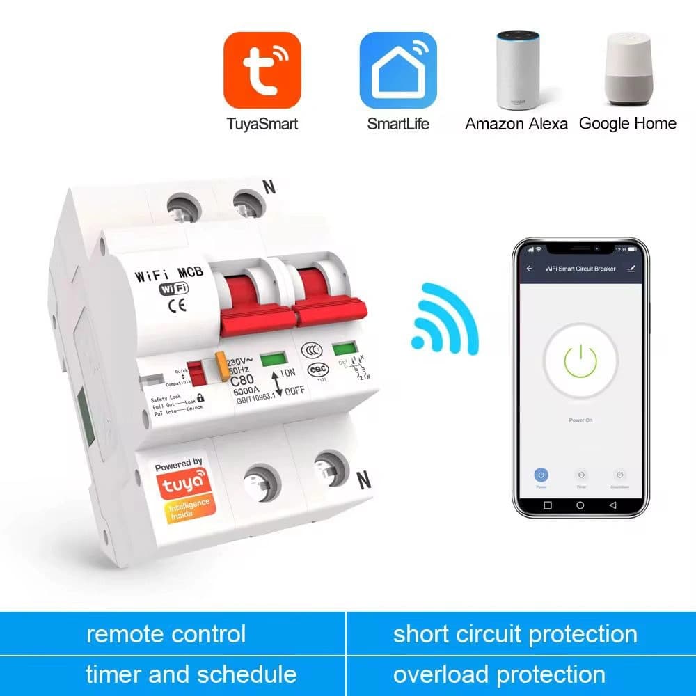 2P (16A) Smart Circuit Breaker view 2