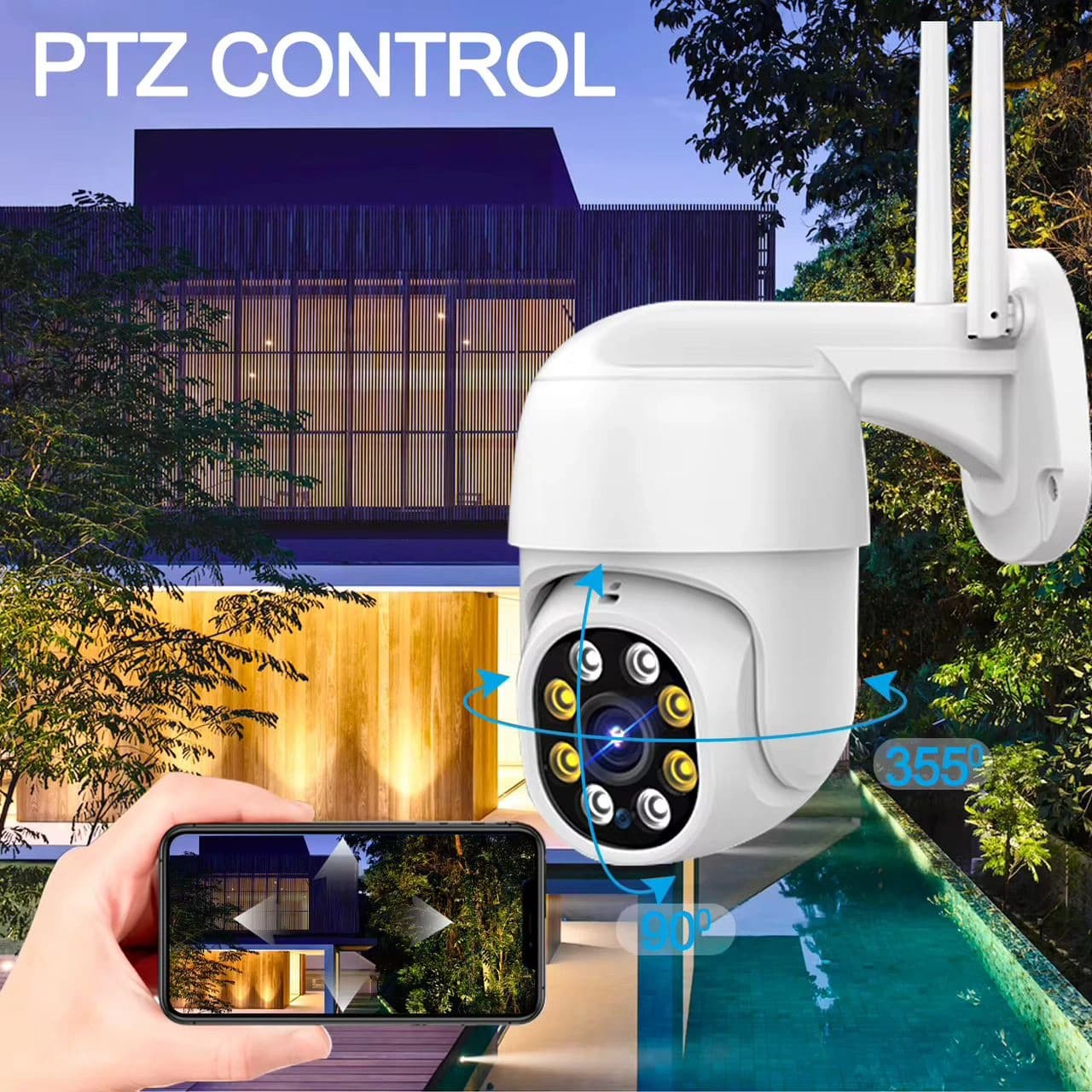 4Channel WIFI PTZ CCTV NVR Security Camera Kit (WPK401) view 3