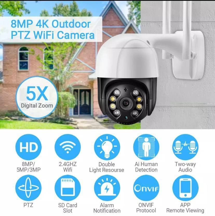 8MP Wifi PTZ Camera view 3