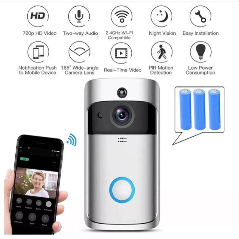 Smart Wifi Battery Video DoorBell Camera view 4