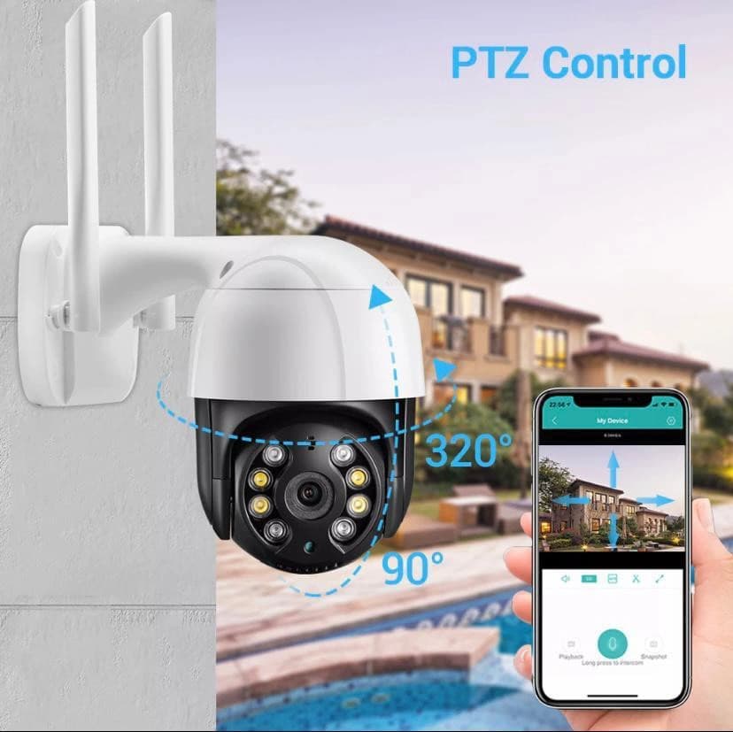 8MP Wifi PTZ Camera view 2