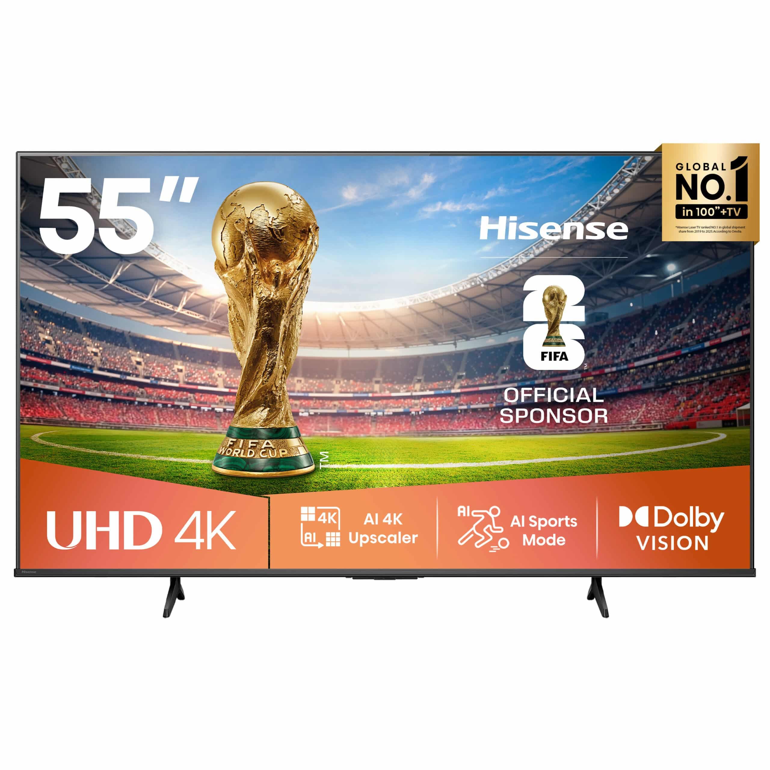 HISENSE 55 UHD 4K SMART TV 55A6Q view 3