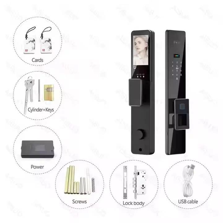 New Style Functional Face Recognition Security Lock (NF8) view 3