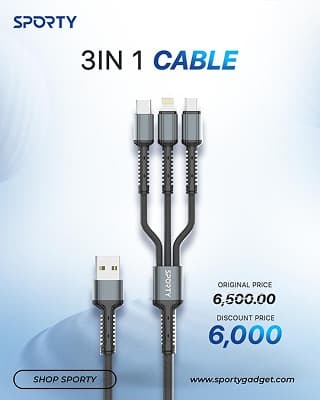 SPORTY 3 IN 1 CABLE LC93 view 3