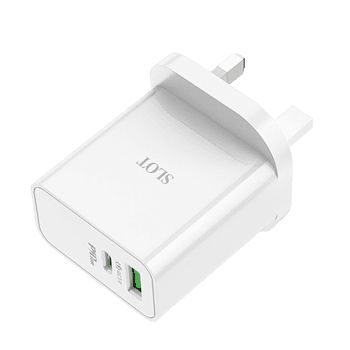 Slot C113B Bravery PD 65W Dual Port (1A1C) Charger (UK) view 2