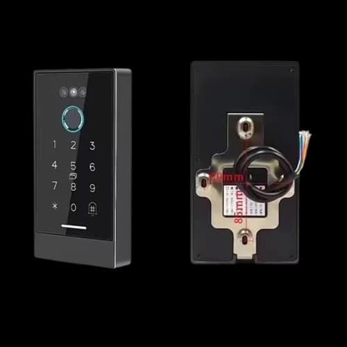 Access Control with Facial recognition, biometric, access card and passcode view 2