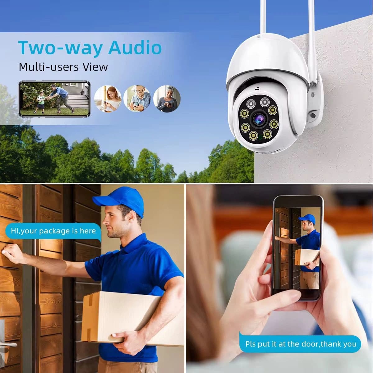 4Channel WIFI PTZ CCTV NVR Security Camera Kit (WPK401) view 5