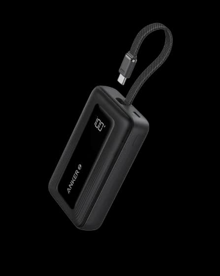 Anker Zolo Power Bank 10000mAh with built-in USB-C cable (A1688)