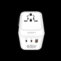 SPORTY UNIVERSAL TRAVEL ADAPTER 65W Z6