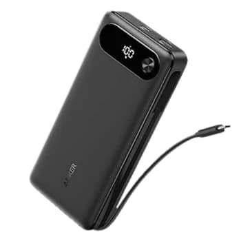 ANKER 2000MAH POWERBANK 87W built in USB C cable