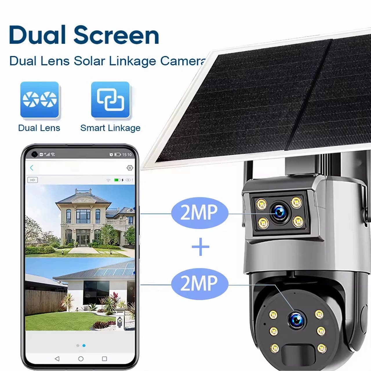 A30 8MP Dual Lens 4G Solar PTZ Camera (SCA30 02)