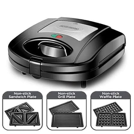 BLACK & DECKER TS2130-B5 3 in 1 Sandwich Grill and Waffle Maker