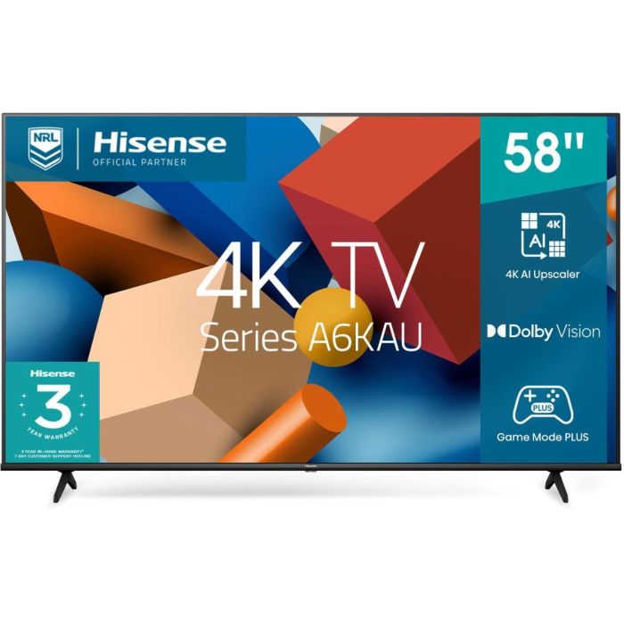 HISENSE 58 INCH UHD 4K SMART TV 58A6K