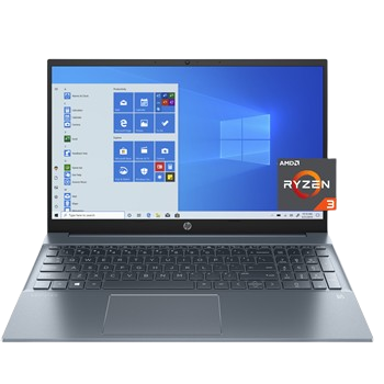 Hp Pavilion 15-eh0011nia (Amd Ryzen 3/8gb/256gb Ssd/15.6 Fhd/Touch/Win10h/Forest Steal