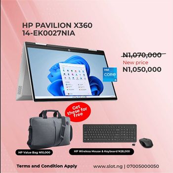 HP Pavilion X360 14-ek0027nia Laptop + FREE Accessories!